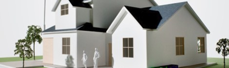 Casa green con impianto eolico e fotovoltaico