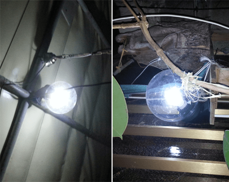 Installazione kit solare, lampadien led