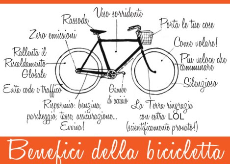 benefici della bicicletta