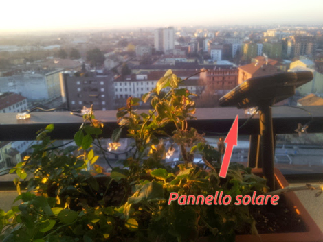 pannello solare per lucine di natale