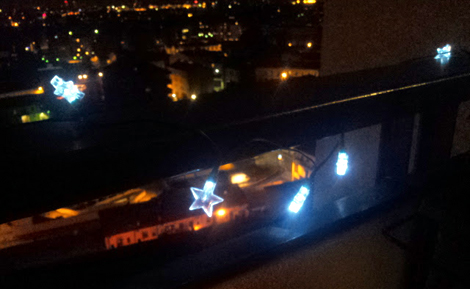 Stelline di natale a energia solare